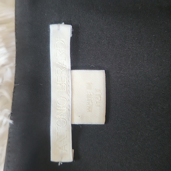 ANTONIO BERARDI Made in Italy Black Silk Skirt - Picture 3 of 11